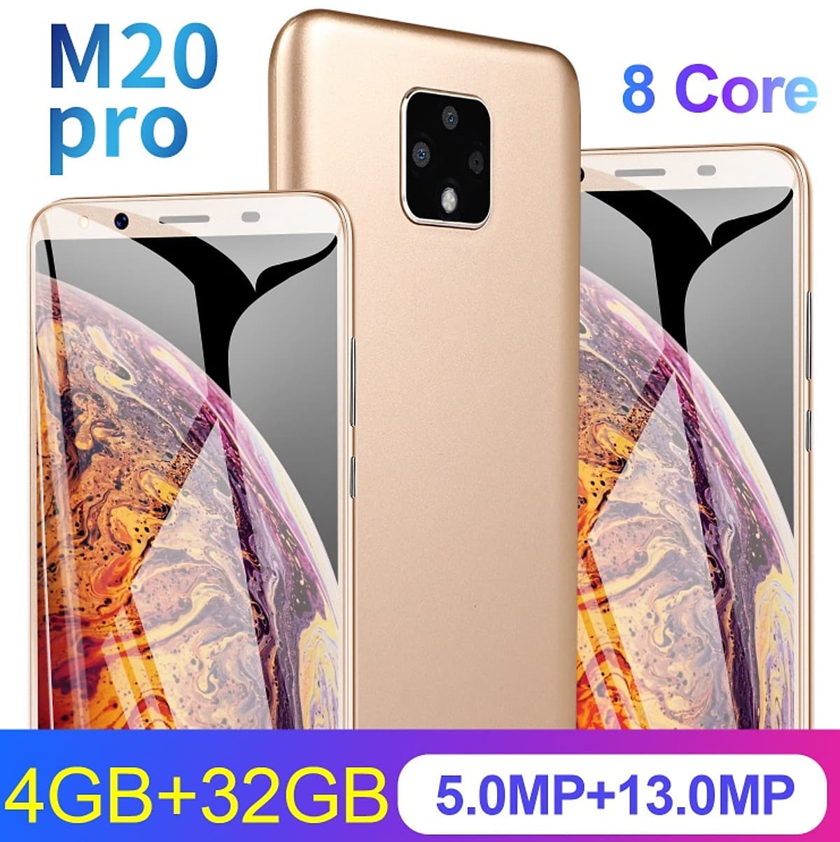 M20plus Smartphone 5.72 " Screen Mobile Phone With Face Recognition 4+32GB Specification:European regulations
