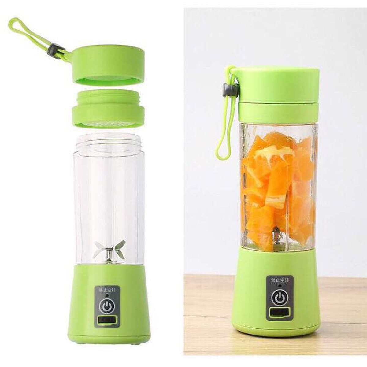 Máy Xay Sinh Tố Mini Cầm Tay 6 Lưỡi (Giao Màu Ngẫu Nhiên) + Tặng 2 Bàn Chải Đánh Răng