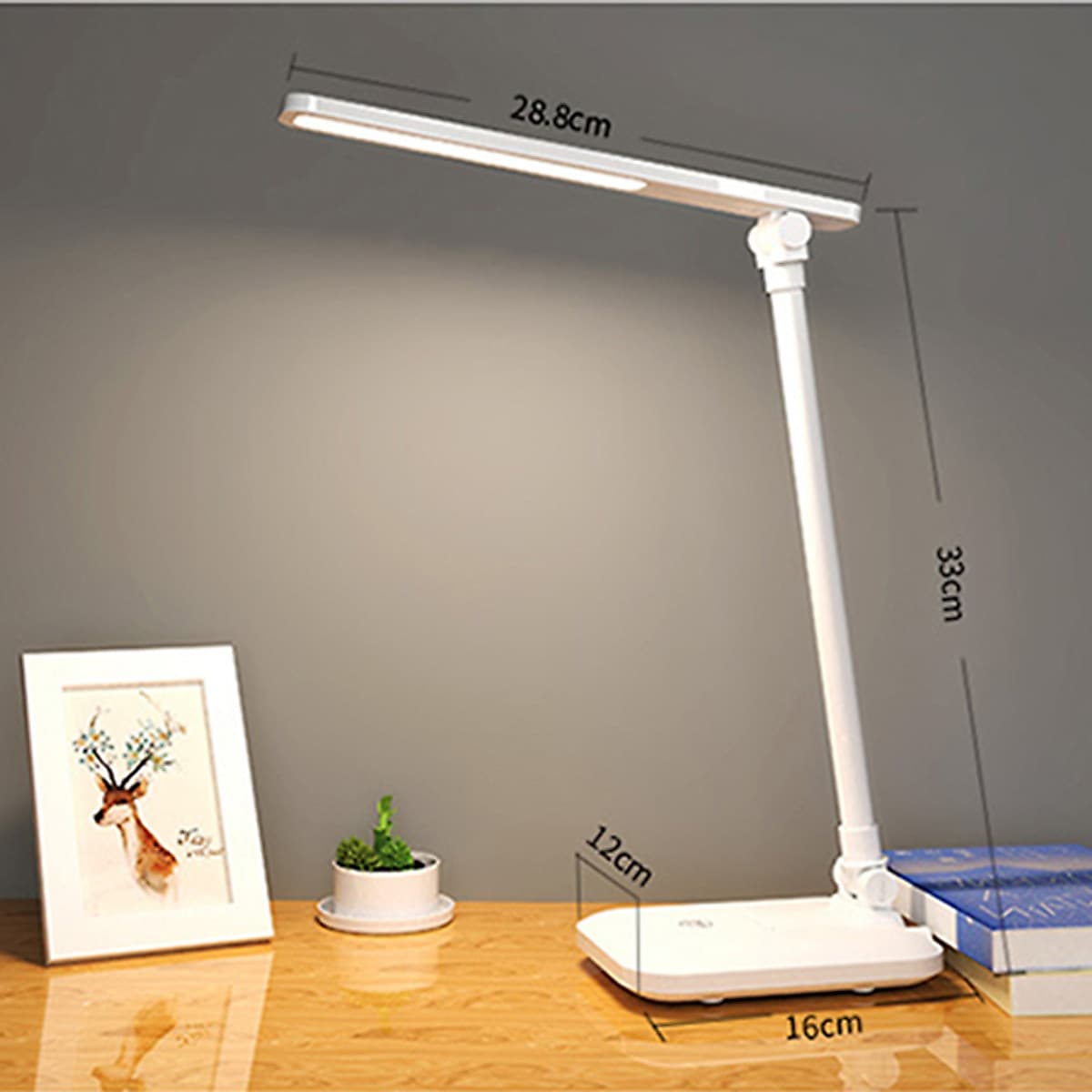 Đèn Bàn Học LED USB Di Động Cao Cấp Có Thể Gập Hai Chỗ – 03 Chế Độ Ánh Sáng Vàng Bảo Vệ Mắt Chống Cận - Hàng Chính Hãng  miDoctor