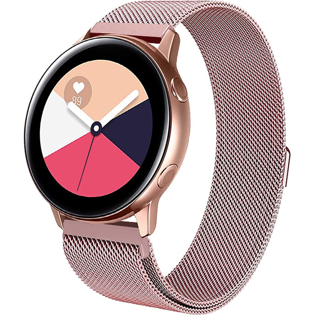 For Samsung Galaxy Watch Active 20mm Replacement Stainless Steel Watch Band Strap