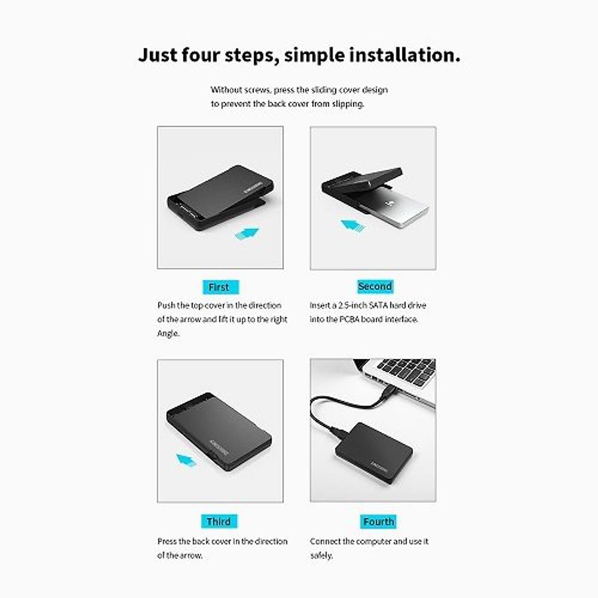Box Kingshare SSD 2.5 inch To USB 3.0 - Hàng Nhập Khẩu