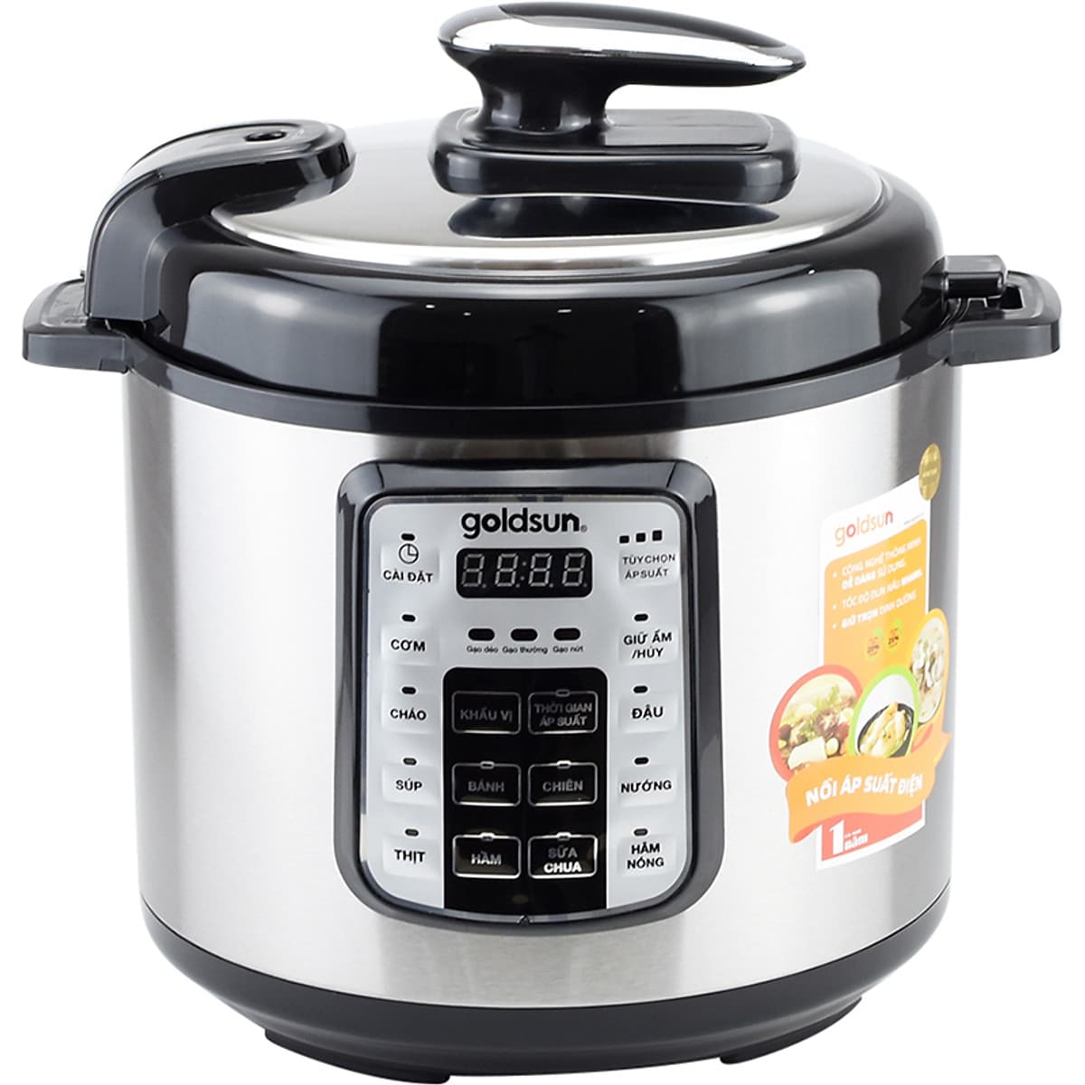 Nồi Áp Suất Điện Tử Goldsun CD4701 (6L) - Hàng Chính Hãng