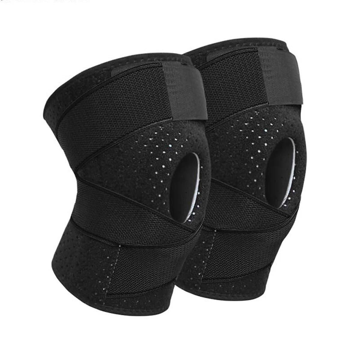 Bộ 2 đai bảo vệ đầu gối có lò xo trợ lực hỗ trợ khớp gối Sport Knee Pad AOLIKES YE-7908 - Hàng Chính Hãng