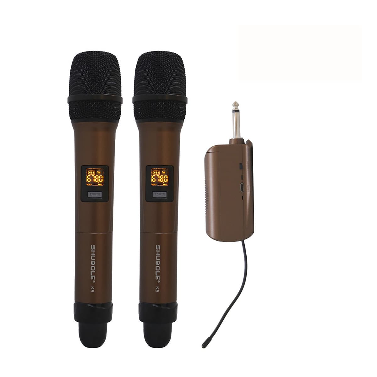 MICRO KHÔNG DÂY KARAOKE 2 MIC CHUYÊN NGHIỆP SHUBOLE K8-HÁT KARAOKE NGỌT NGÀO ẤM ÁP- HÀNG NHẬP KHẨU