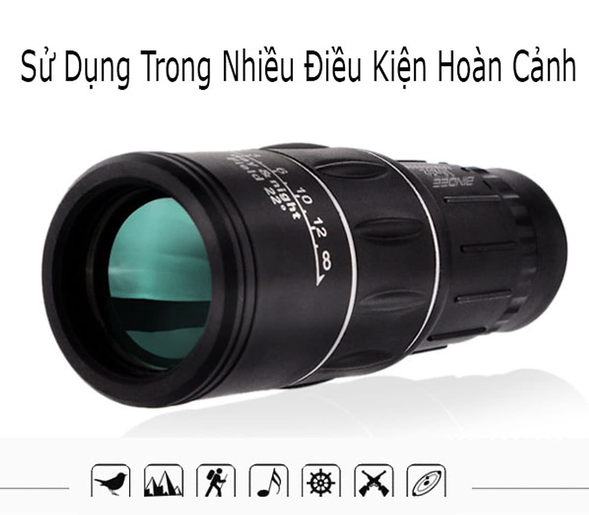 Ống Nhòm 1 Mắt Quân Sự  Bushnell Nhìn Xa Siêu Nét, Nhỏ Gọn PKS - Hàng Nhập Khẩu