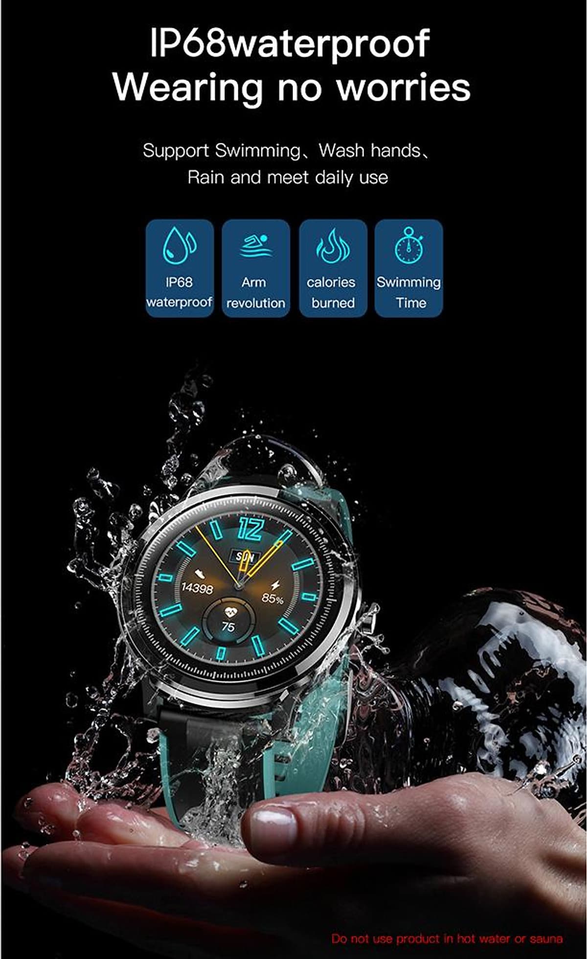 Đồng Hồ Thông Minh KOSPET PROBE Smart Watch 1.3 inch IPS Full Round Touch Screen Healthcare Sports Smart Watch Dual Colorful Silicone Watch