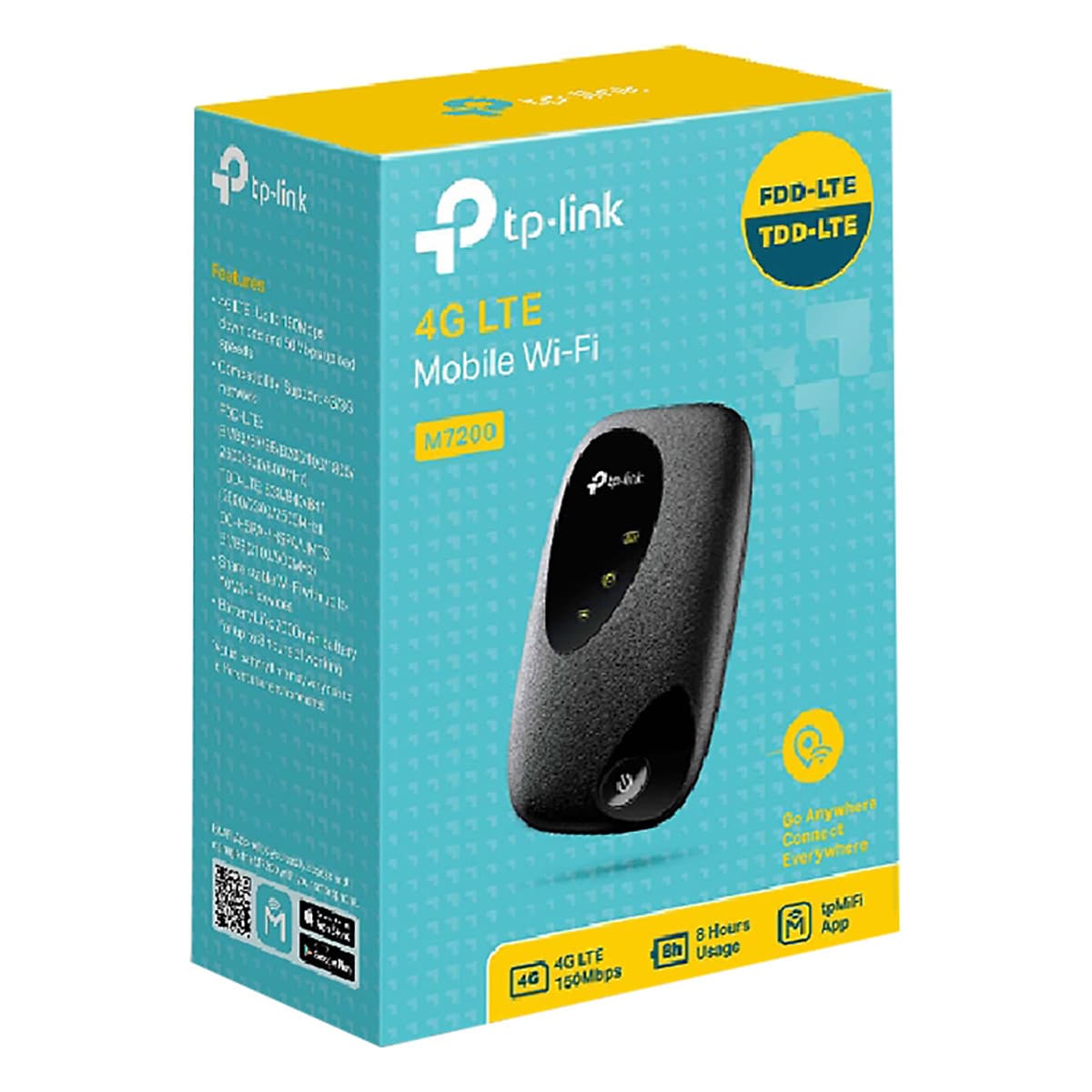 Bộ Phát Wifi Di Động 4G LTE TP-Link M7200 2.4GHz 150Mbps - Hàng Chính Hãng