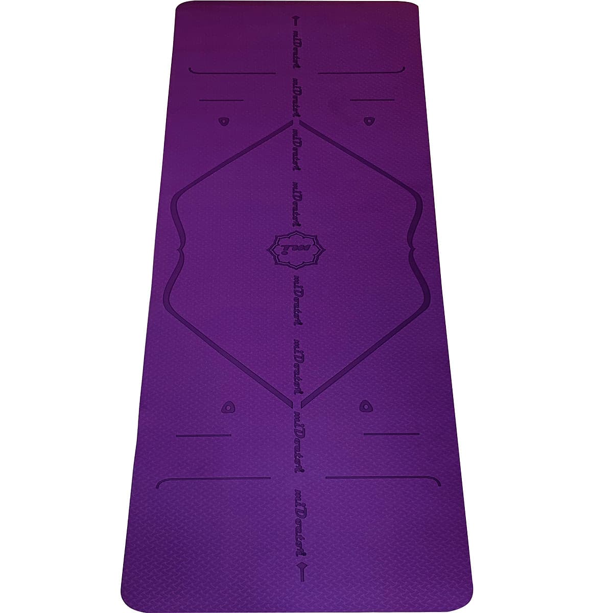 Thảm Tập Yoga Định Tuyến TPE 2 Lớp – Chọn Màu – Chọn Độ Dày + Bao Thảm Tập Yoga + Dây Buộc Thảm Tập Yoga Chính Hãng miDoctor 
