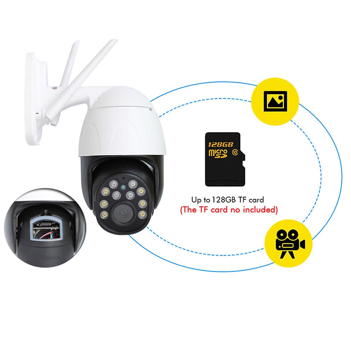 Camera Ip Wifi Ngoài Trời Yoosee GW-D10S 2.0 MP Full HD1080P - Ban Đêm Có Màu - Hàng Nhập Khẩu