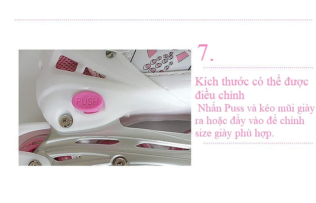 Giày trượt Patin thể thao tăng cường vận động, giải trí cho trẻ em HM089 bánh xe phát sáng tặng kèm bộ đồ bảo hộ 7 món