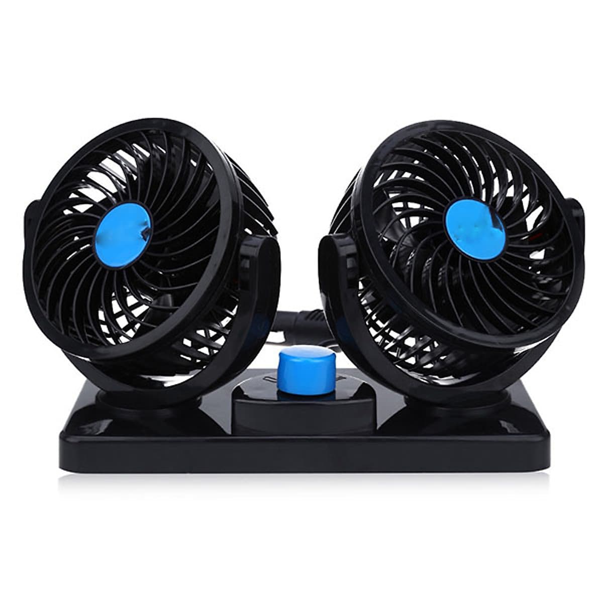 Quạt mini đôi để trên xe ô tô tiện lợi (Giao màu ngẫu nhiên)
