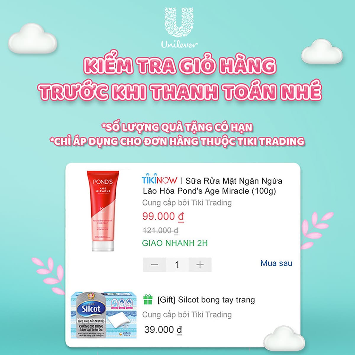 Sữa Rửa Mặt Ngừa Mụn Pond's Acne Clear (100g)