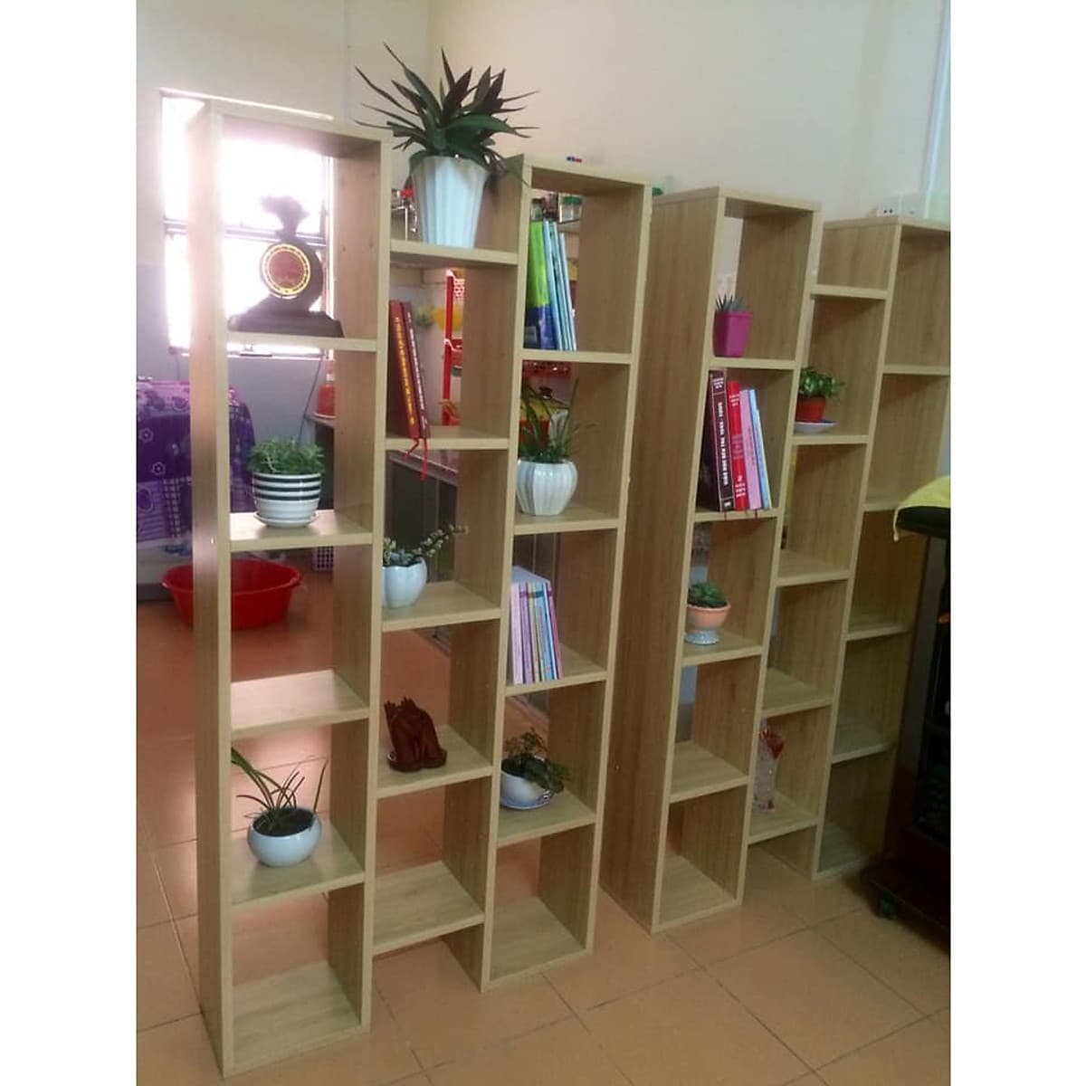 Kệ sách đứng 3 cột chia ngăn - DN01/HOMEDECOR