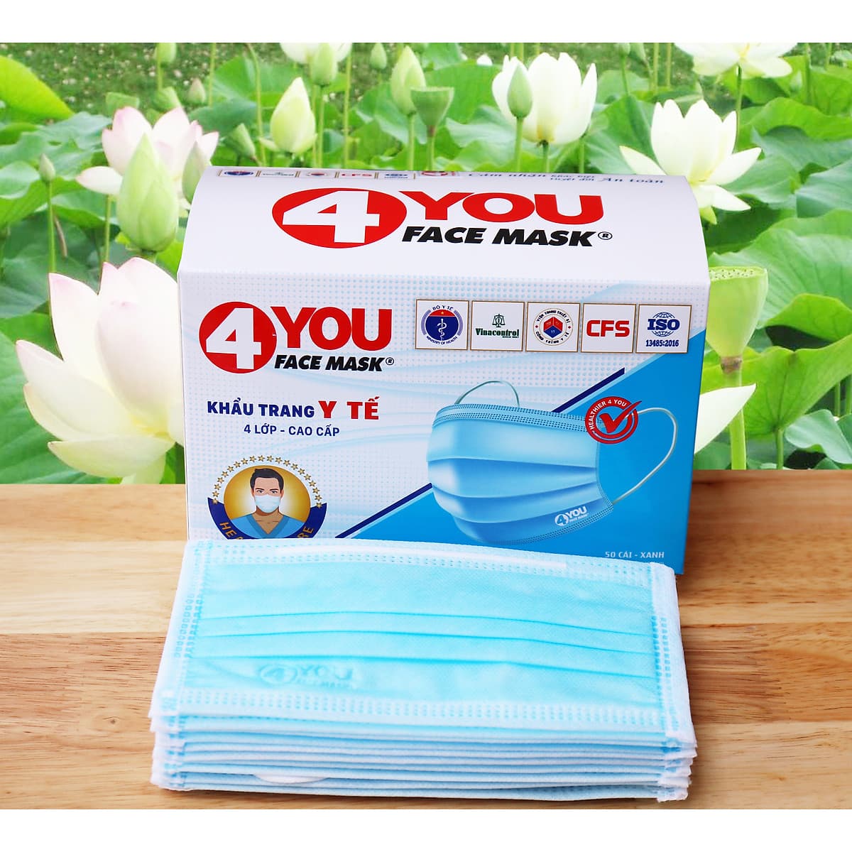 Khẩu Trang Y Tế 4 You ( 4 Lớp - Hộp 50 Cái)