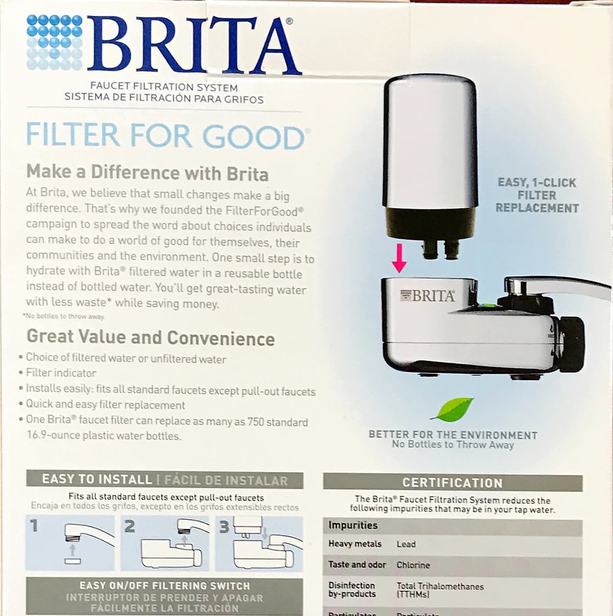 Lọc nước tại vòi Brita hàng nhập khẩu