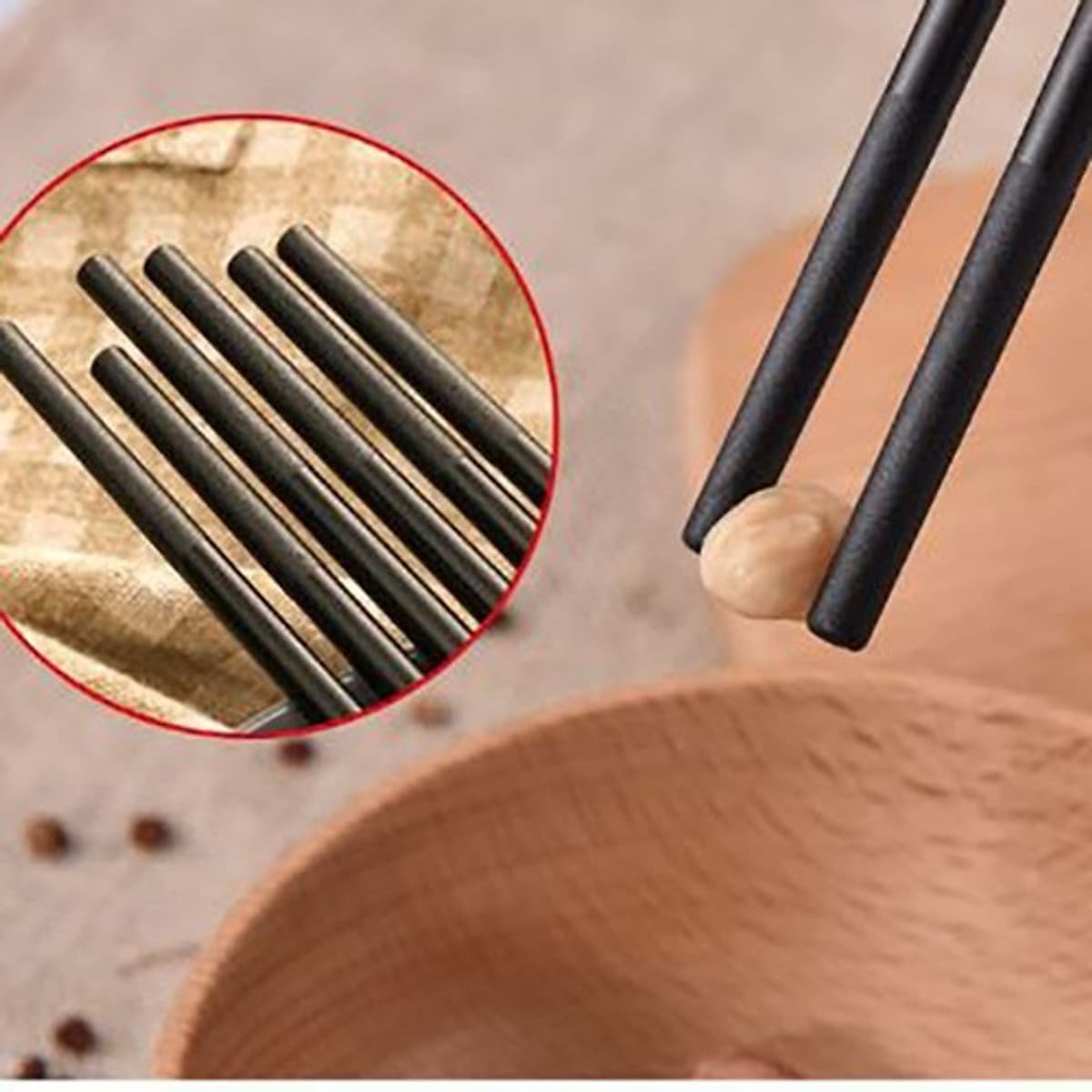 Đũa - Combo 30 đôi đũa khảm vàng - Đũa ăn viền vàng - đũa ăn cơm - đũa ăn đen viền vàng