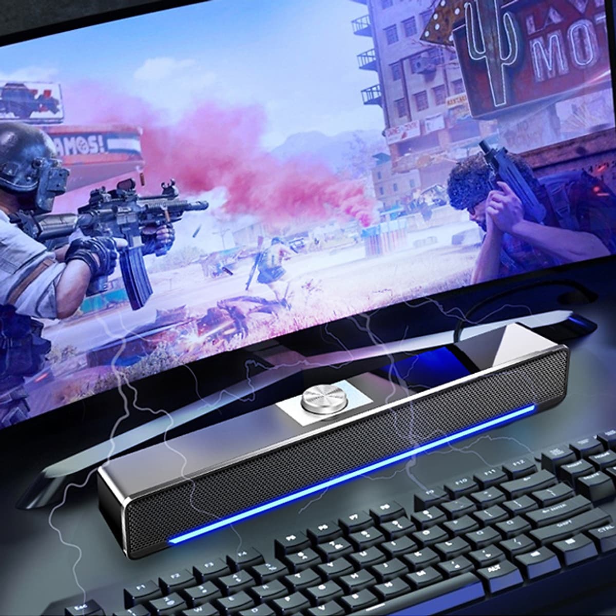 Loa Máy Vi Tính Soundbar Phiên Bản Nâng Cấp Mới Nhất Của V196, Thiết Kế Hiện Đại - Âm Thanh Siêu Trầm