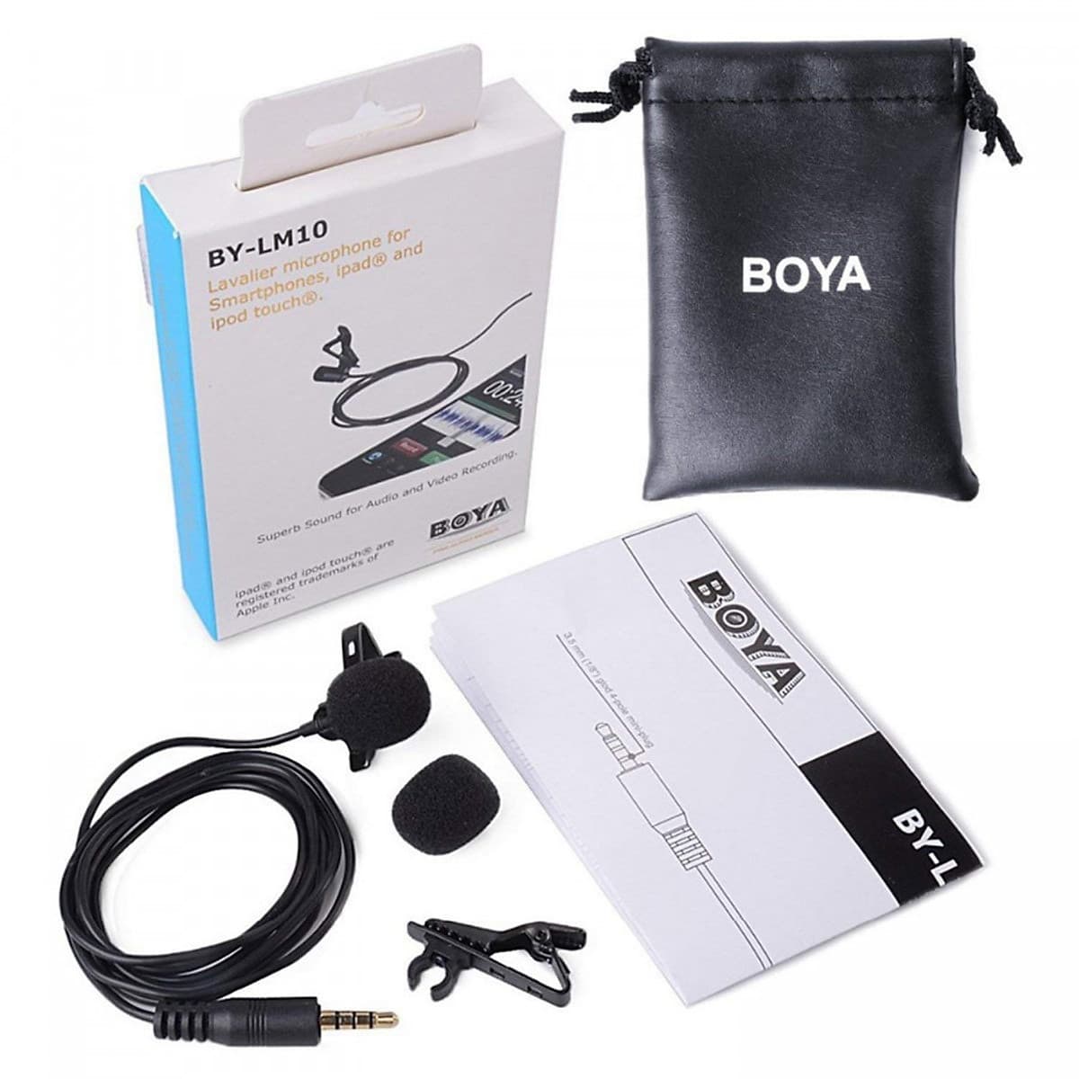  MICROPHONE CÀI ÁO BOYA BY-LM10 Cao Cấp Hàng Nhập Khẩu