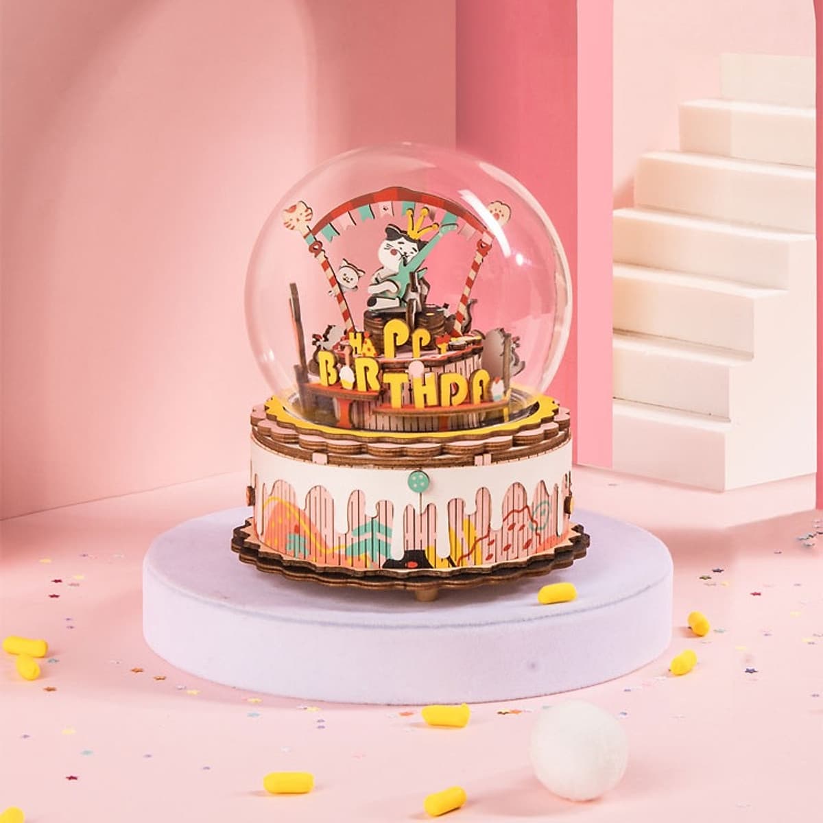 Đồ chơi lắp ráp gỗ 3D Mô hình Hộp nhạc Music Box AM41-AM45