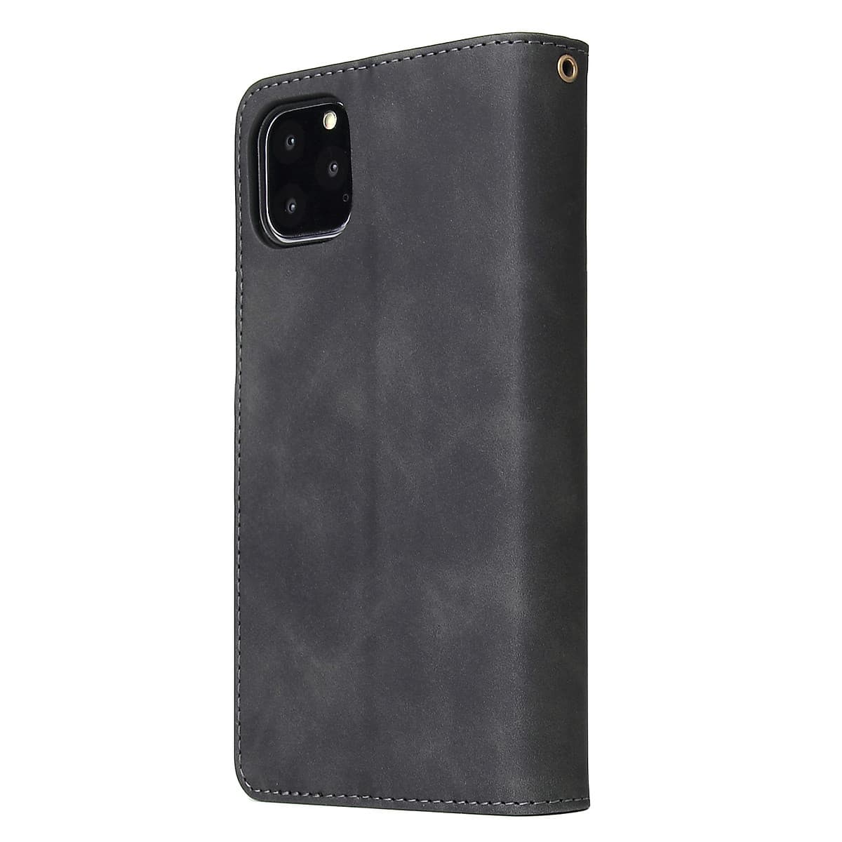 For iPhone 11 iPhone 11 pro iPhone 11 pro max PU Leather Side Magnetic Buckle Multi-card Bracket Full Protective Case with Zipper Wallet Style:iPhone 11 Pro
