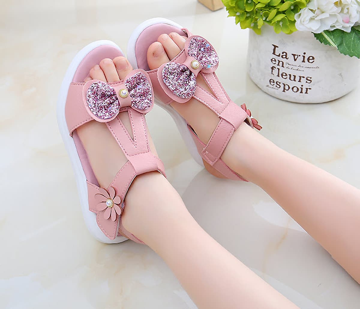 Sandal bé gái 3 - 12 tuổi kiểu dáng Hàn Quốc SG31