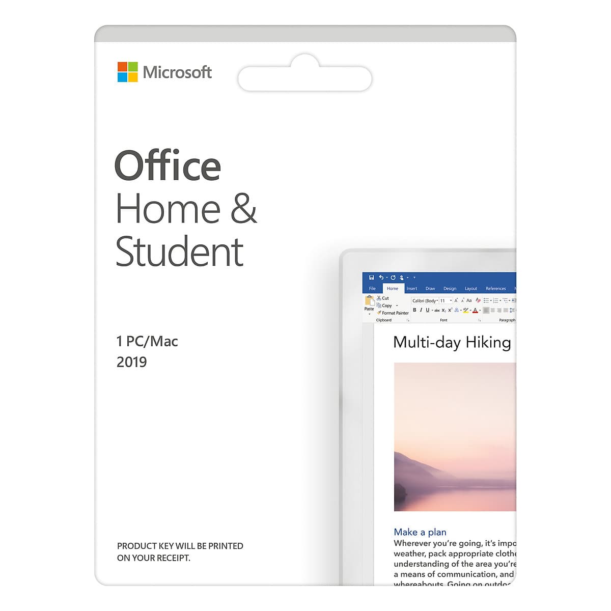 Phần mềm Office Home and Student 2019 English APAC EM Medialess P6 (79G-05143) - Hàng Chính Hãng