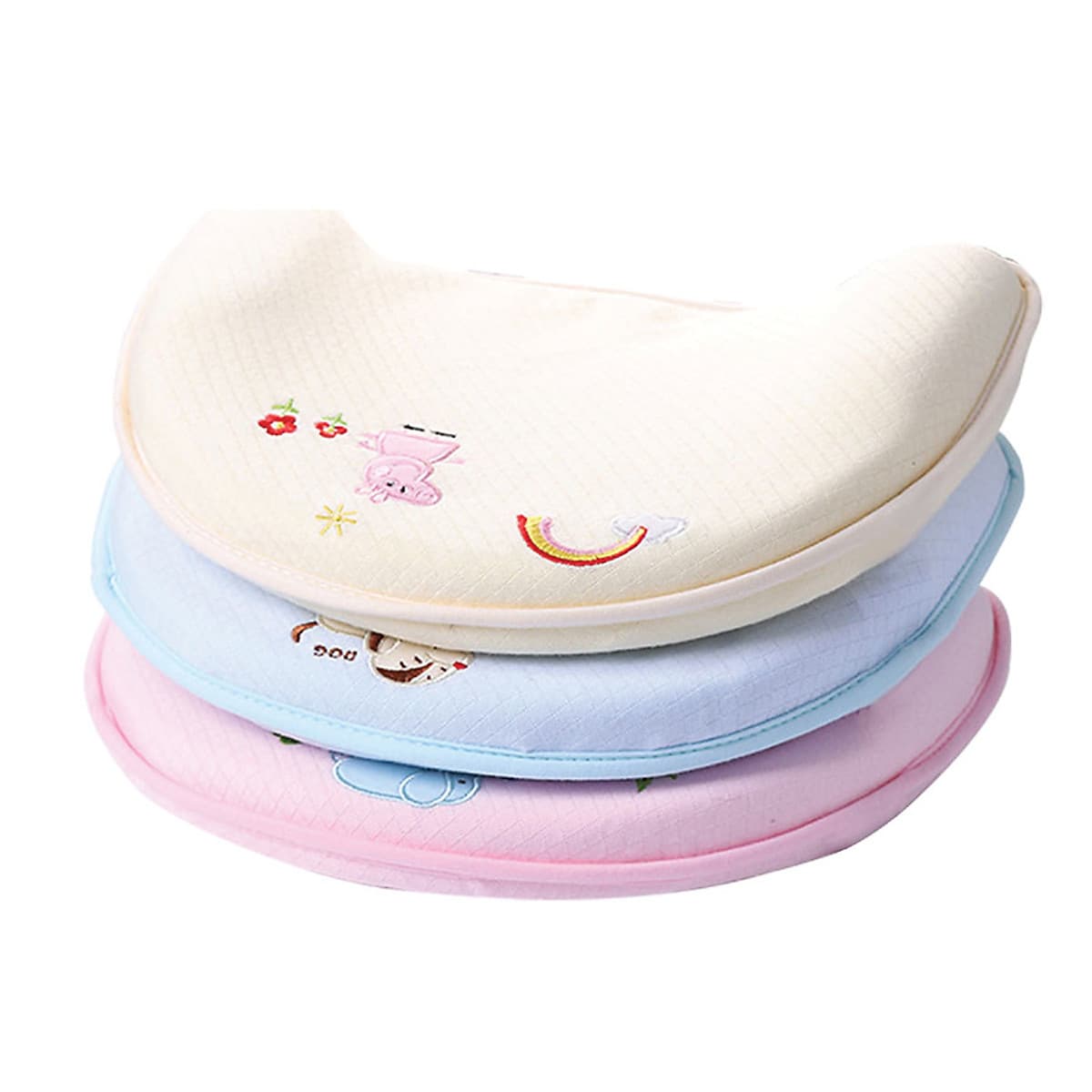 Gối cao su non cho bé cao cấp. Gối chống bẹp đầu, méo đầu, móp đầu cho em bé và trẻ sơ sinh Babyupp. Tặng kèm cẩm nang chăm sóc bé