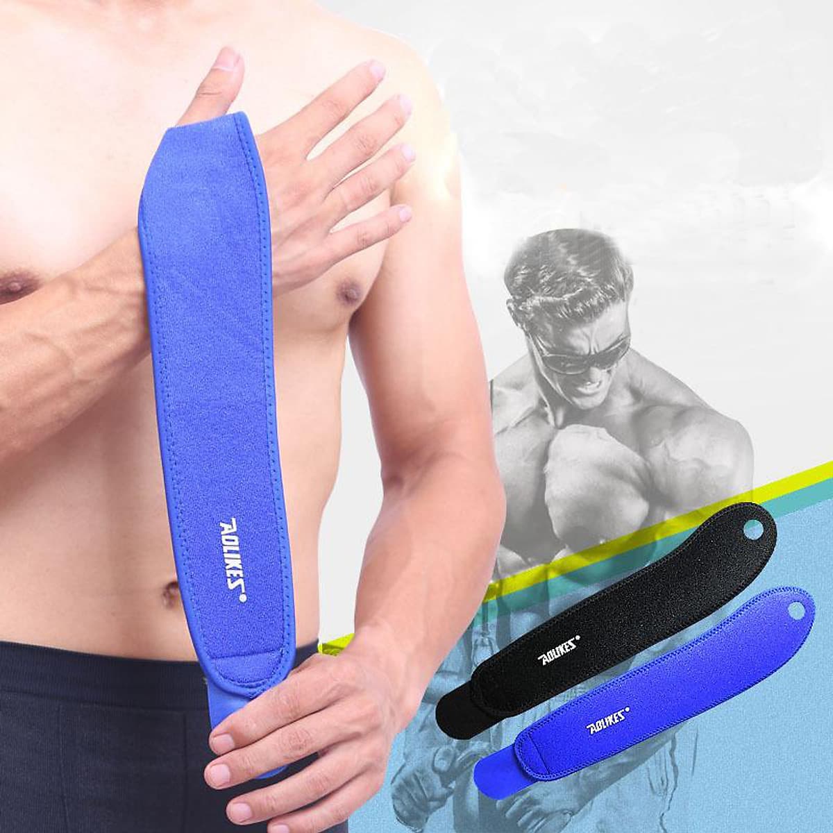 Băng quấn cổ tay tập gym cao cấp AOLIKES HW-7937 Sportslink