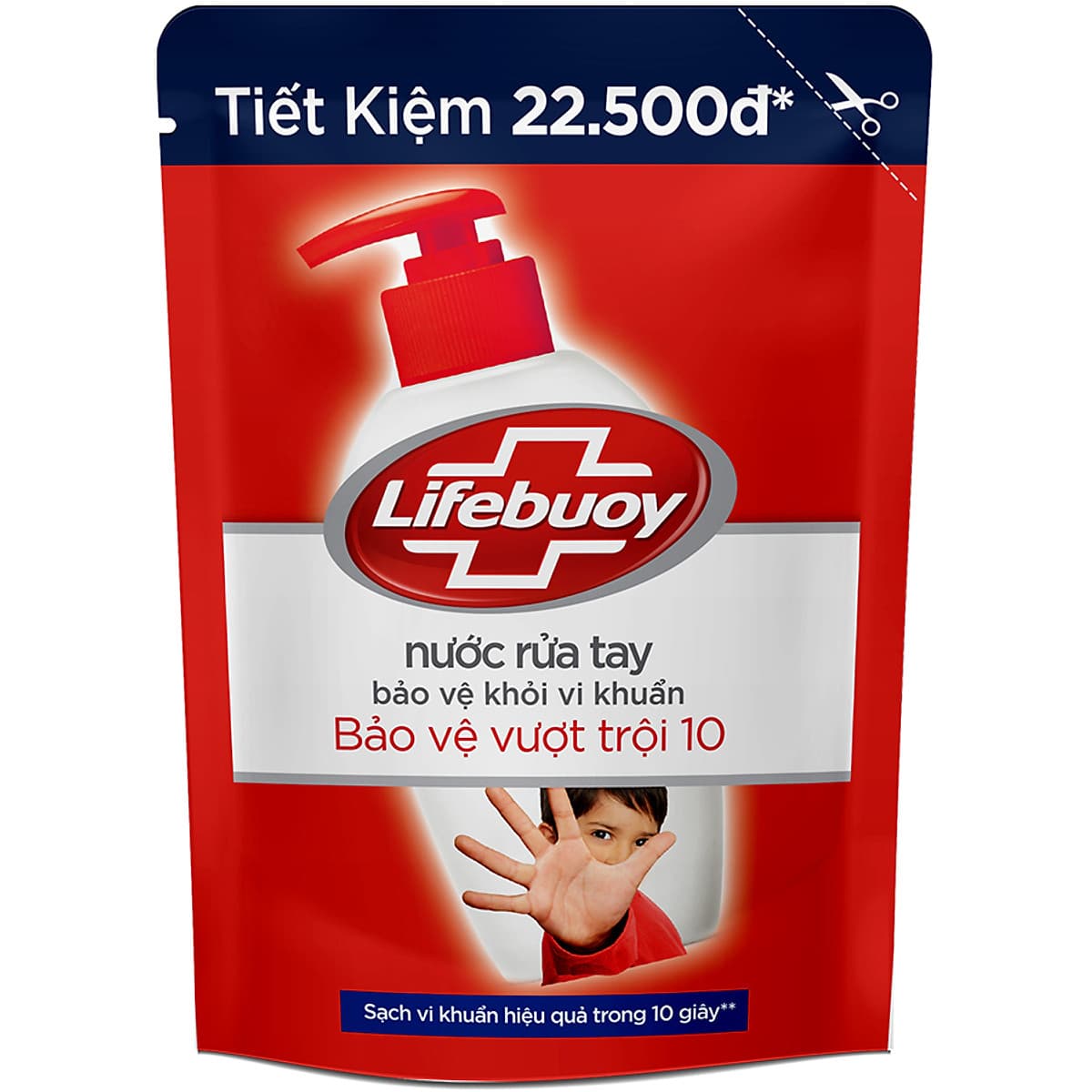 Nước Rửa Tay Diệt Khuẩn Lifebuoy Bảo Vệ Vượt Trội Túi 21126130 (450g)