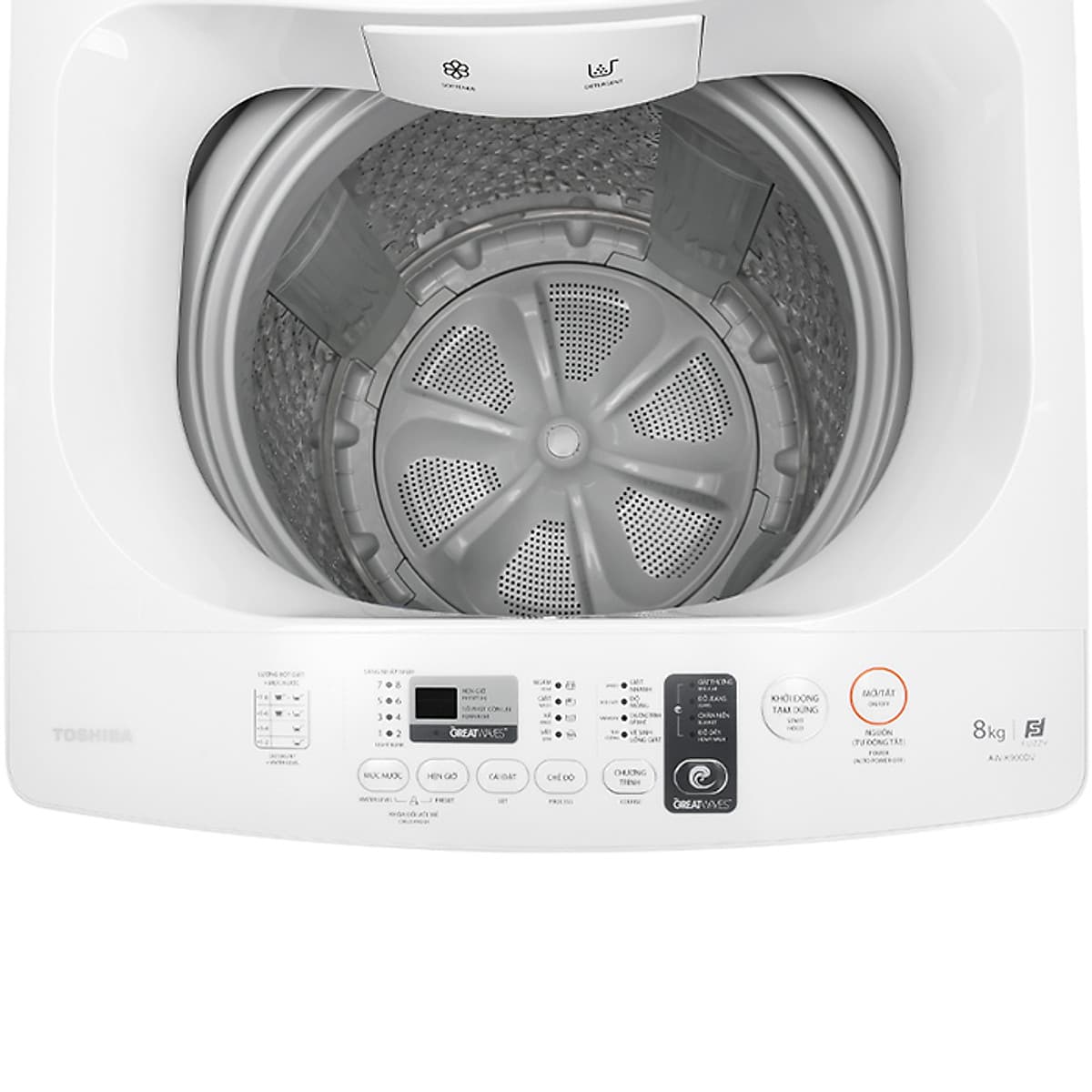 Máy giặt Toshiba 8 kg AW-K900DV(WW) - Chỉ giao HCM