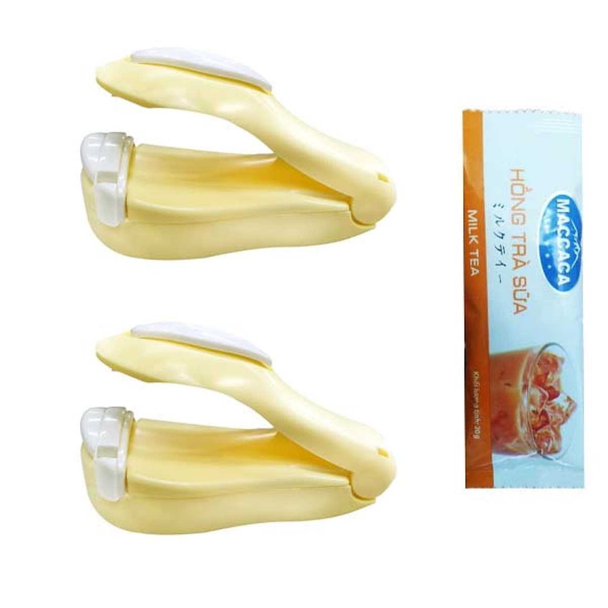 Combo 2 Cái Máy Hàn Miệng Túi Bóng Mini Dùng Pin Nhật Bản (Tặng Cafe Maccaca)