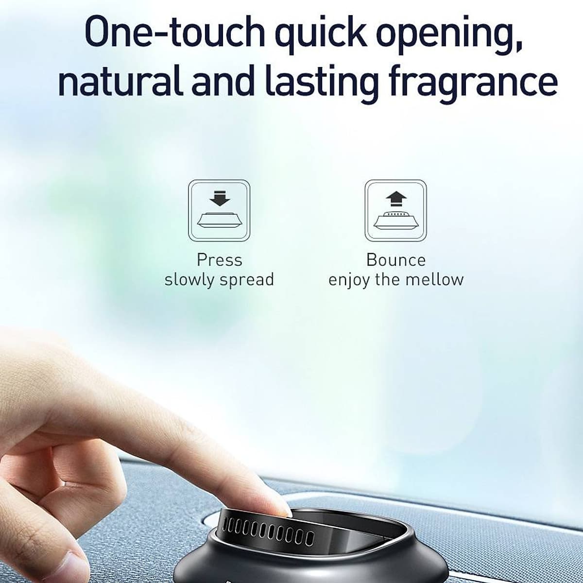 Bộ khuếch tán khử mùi và lọc không khí tặng kèm nước hoa khô dùng cho xe hơi ô tô hiệu Baseus Car Air Freshener Volcano (Vật liệu Metal cao cấp, tặng kèm túi thơm, khử mùi hiệu quả) - Hàng nhập khẩu