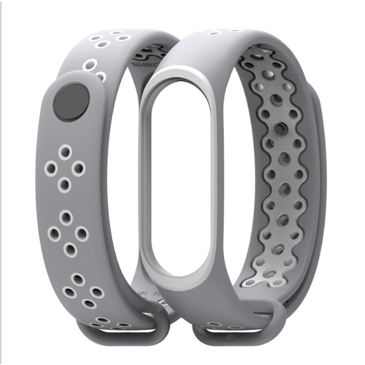 Dây đeo thay thế cho Xiaomi Miband 3 và 4 MB01 phối 2 mầu (Hàng nhập khẩu)