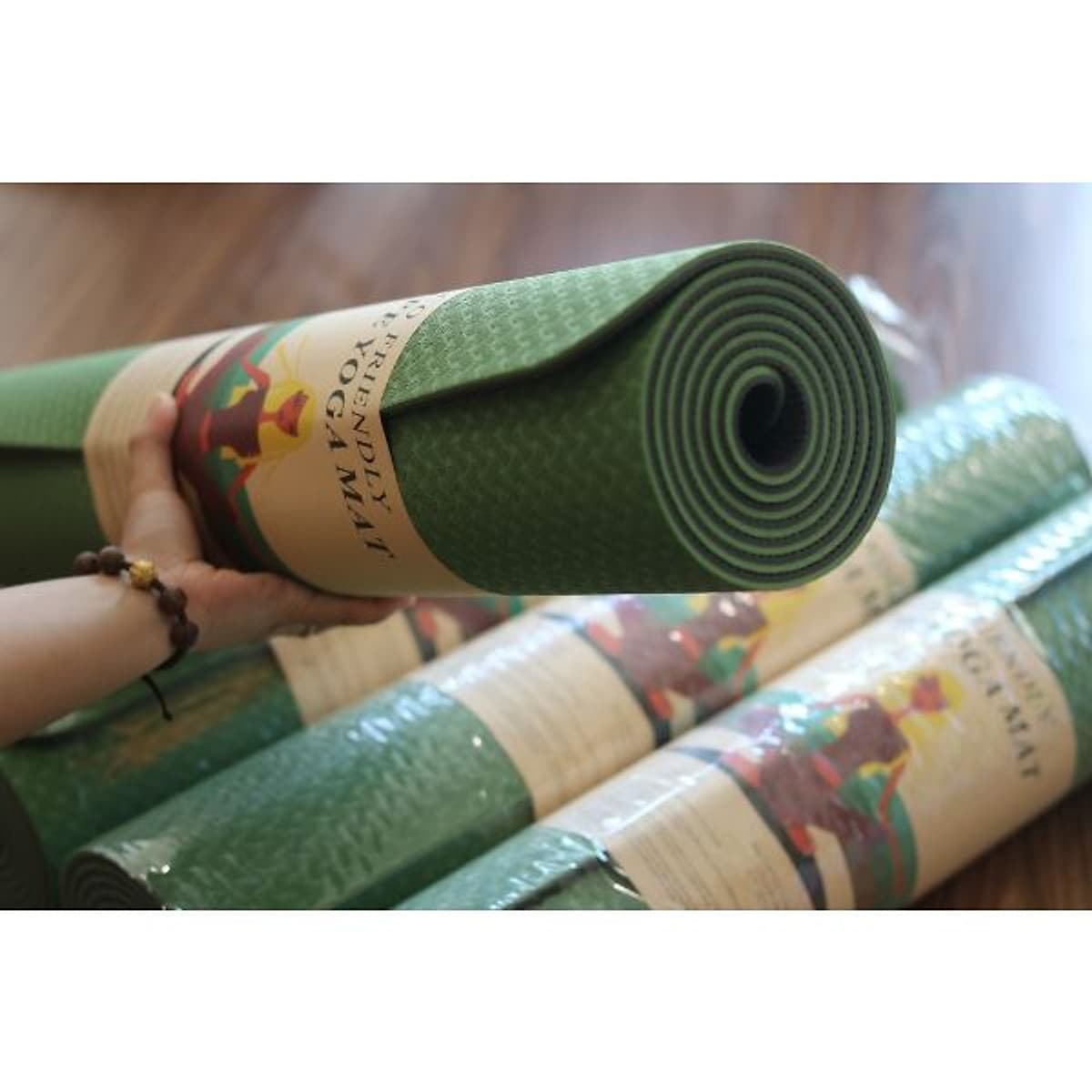 Thảm tập YOGA TPE Cao Cấp 2 lớp- 6mm dộ bám cao , chống trơn trượt 