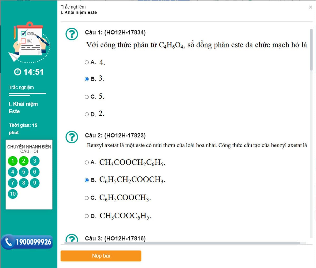 Khóa học HÓA HỌC HỮU CƠ 12 - CƠ BẢN + NÂNG CAO thầy Dương Tiến Tài - 09 tháng