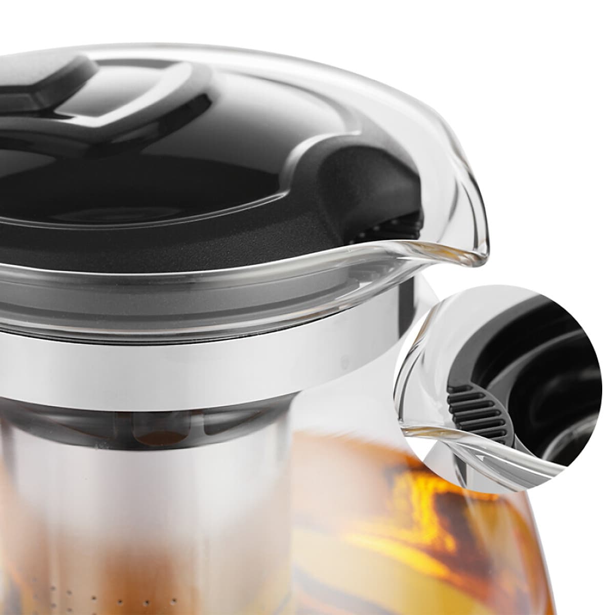 Bình Trà Thủy Tinh Lilac 1.5L S825