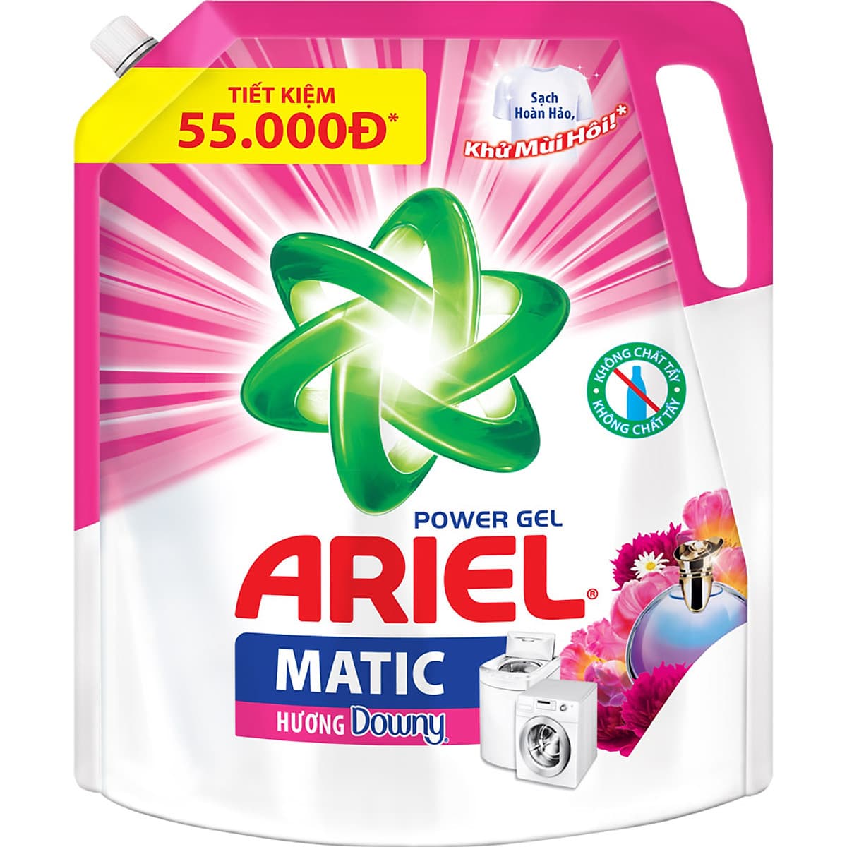 Nước Giặt Ariel Matic Hương Downy Túi 2.1Kg
