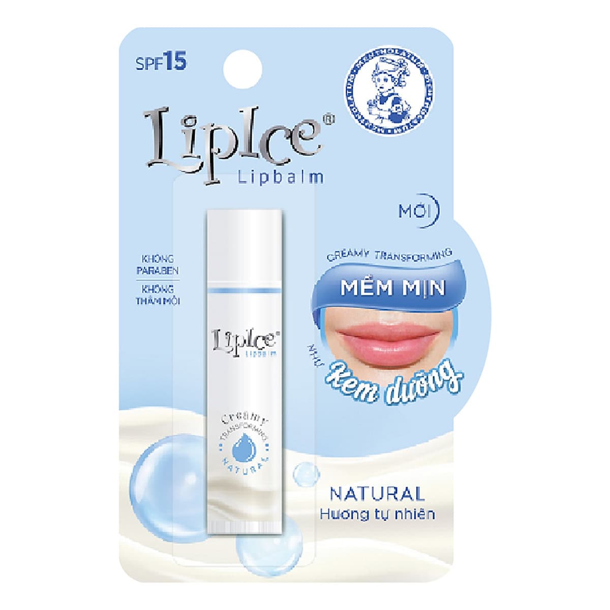 Son dưỡng không màu chuyển kem mịn Lipice Creamy 4.3g