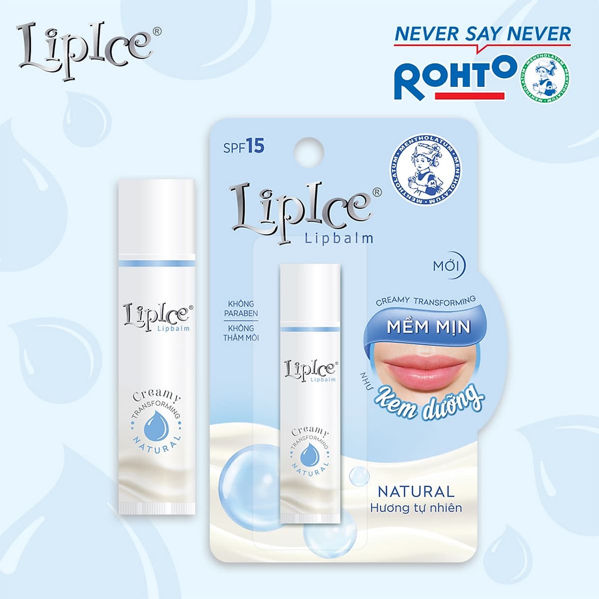 Son dưỡng không màu chuyển kem mịn Lipice Creamy 4.3g