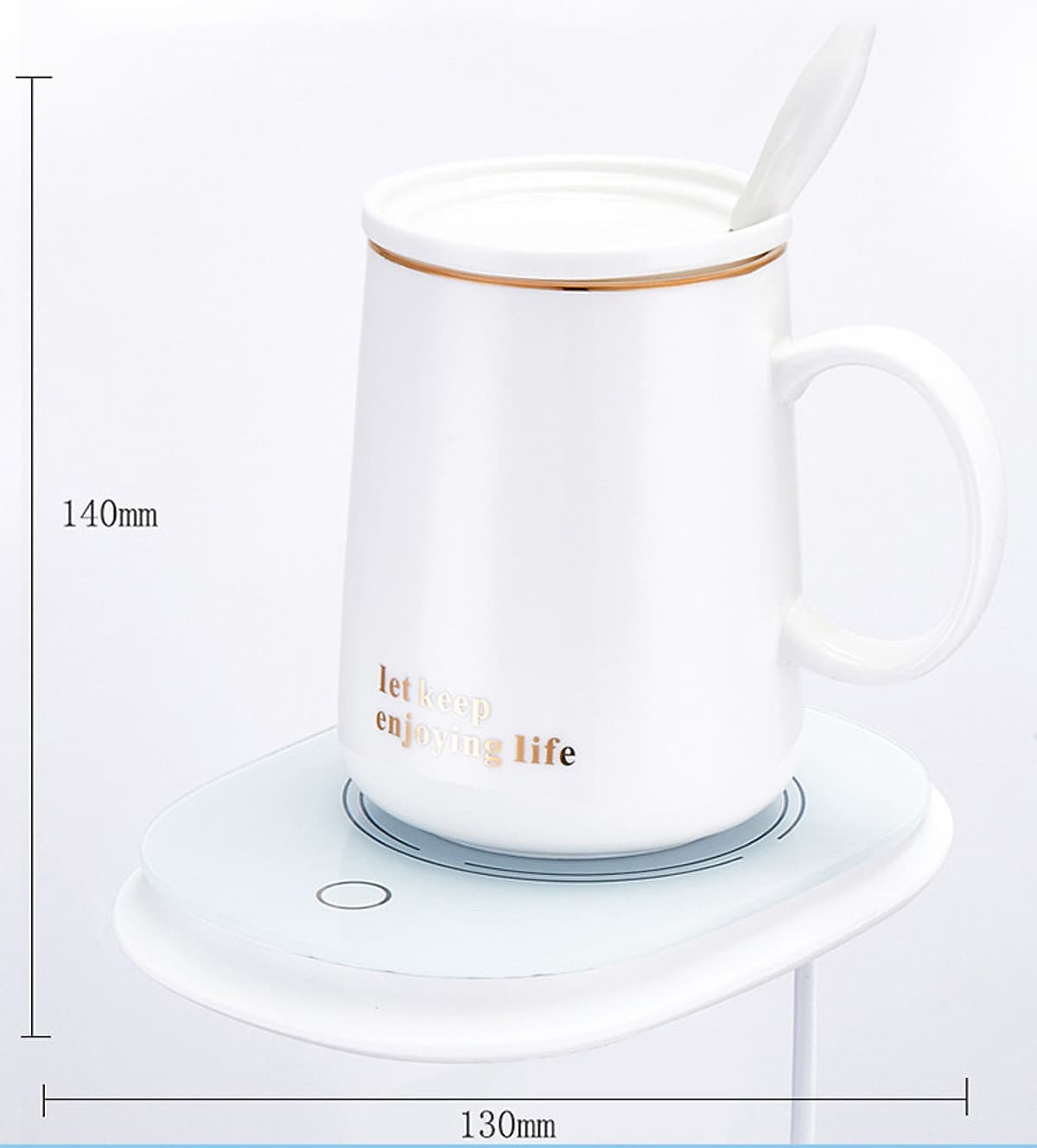 Ly uống nước cafe giữ nóng nhiệt độ, ly đun nước văn phòng, cốc gia nhiệt giữ nóng