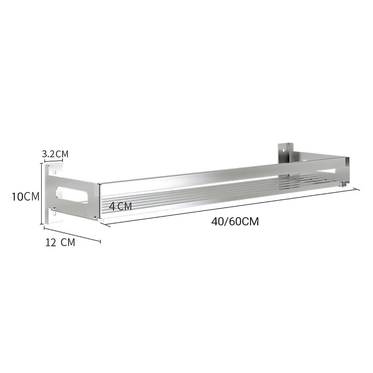 Kệ Đựng Gia Vị Nhà Bếp Tiện Lợi, Giá Treo Dụng Cụ Nhà Bếp Gắn Tường Chất Liệu Thép Không Gỉ Inox Cao Cấp (40cm/60cm)