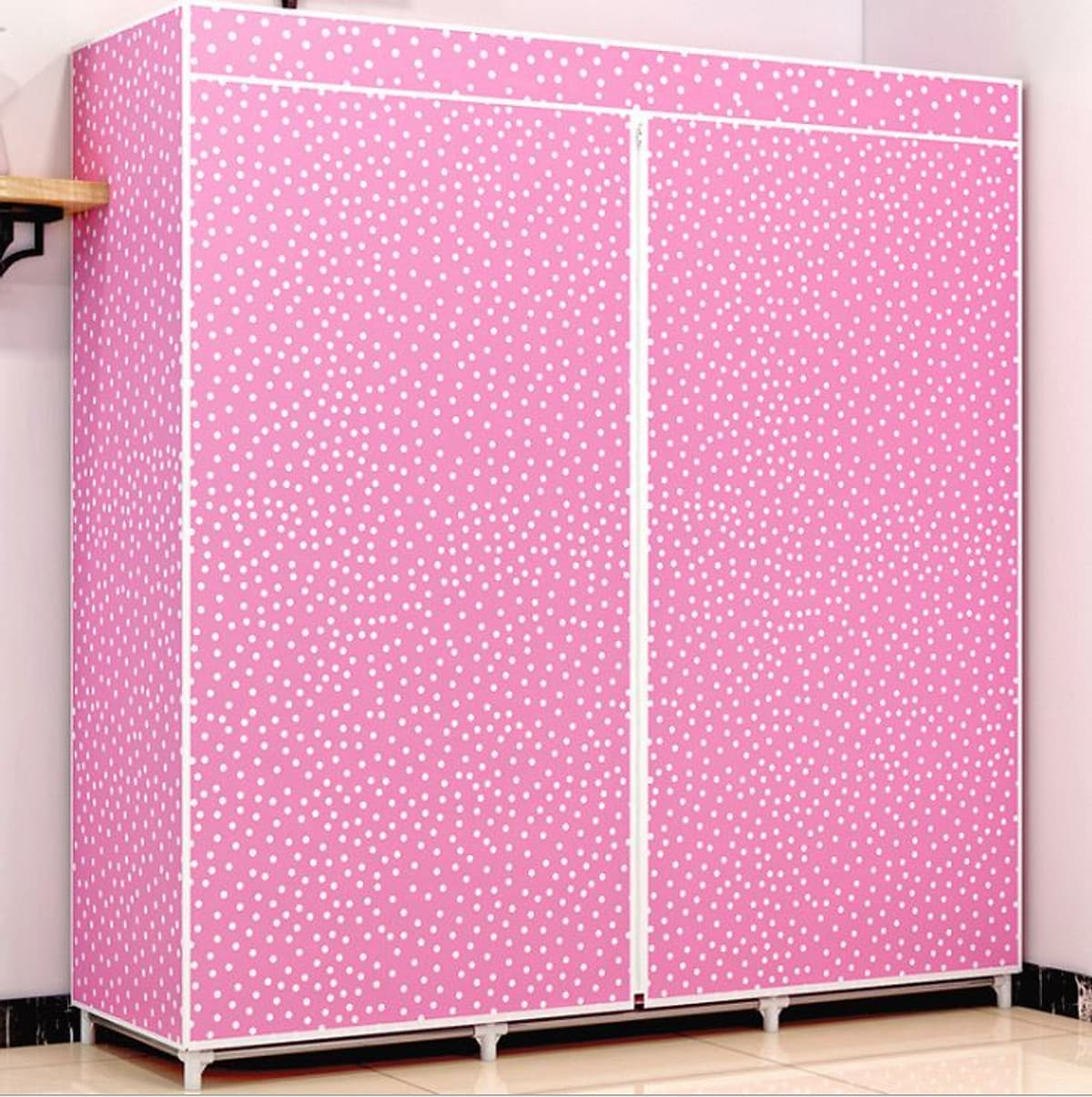 Tủ Quần Áo miDoctor Cải Tiến Thế Hệ Mới, Tủ Vải Quần Áo 3 Buồng 8 Ngăn 1,7m Cao Cấp