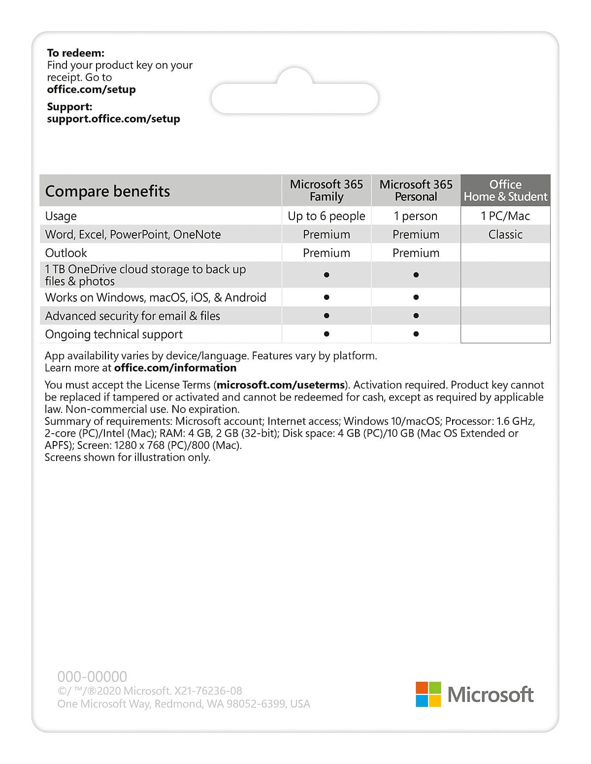 Phần mềm Office Home and Student 2019 English APAC EM Medialess P6 (79G-05143) - Hàng Chính Hãng