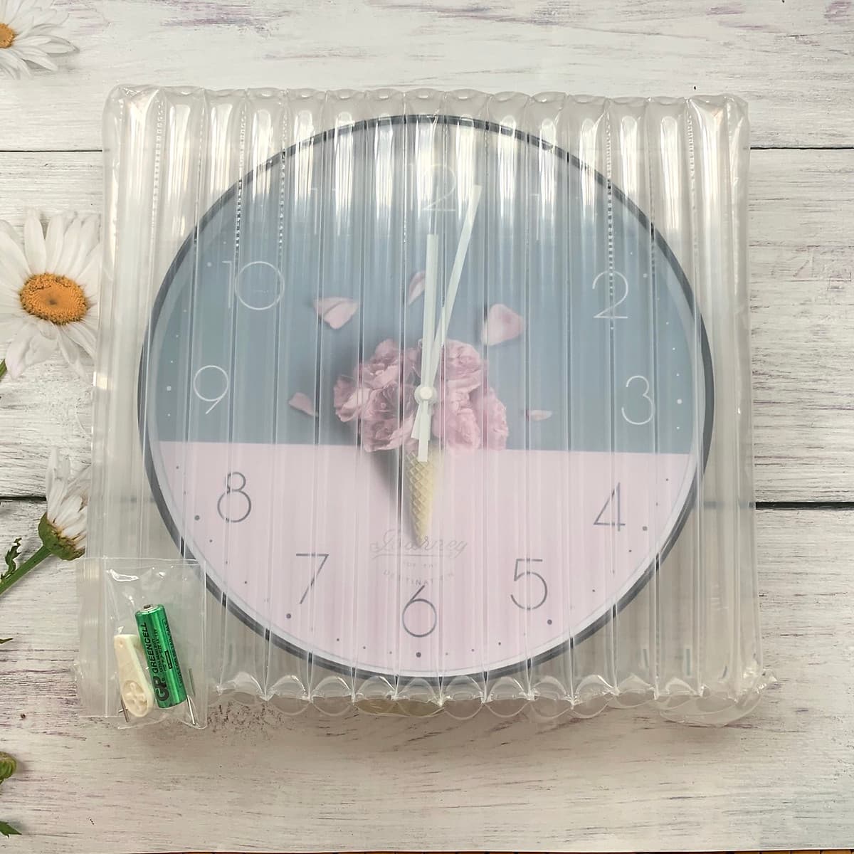 ĐỒNG HỒ TREO TƯỜNG KIM TRÔI - 30CM - PHONG CẢNH THIÊN NHIÊN - KÍNH DÀY - SẮC NÉT