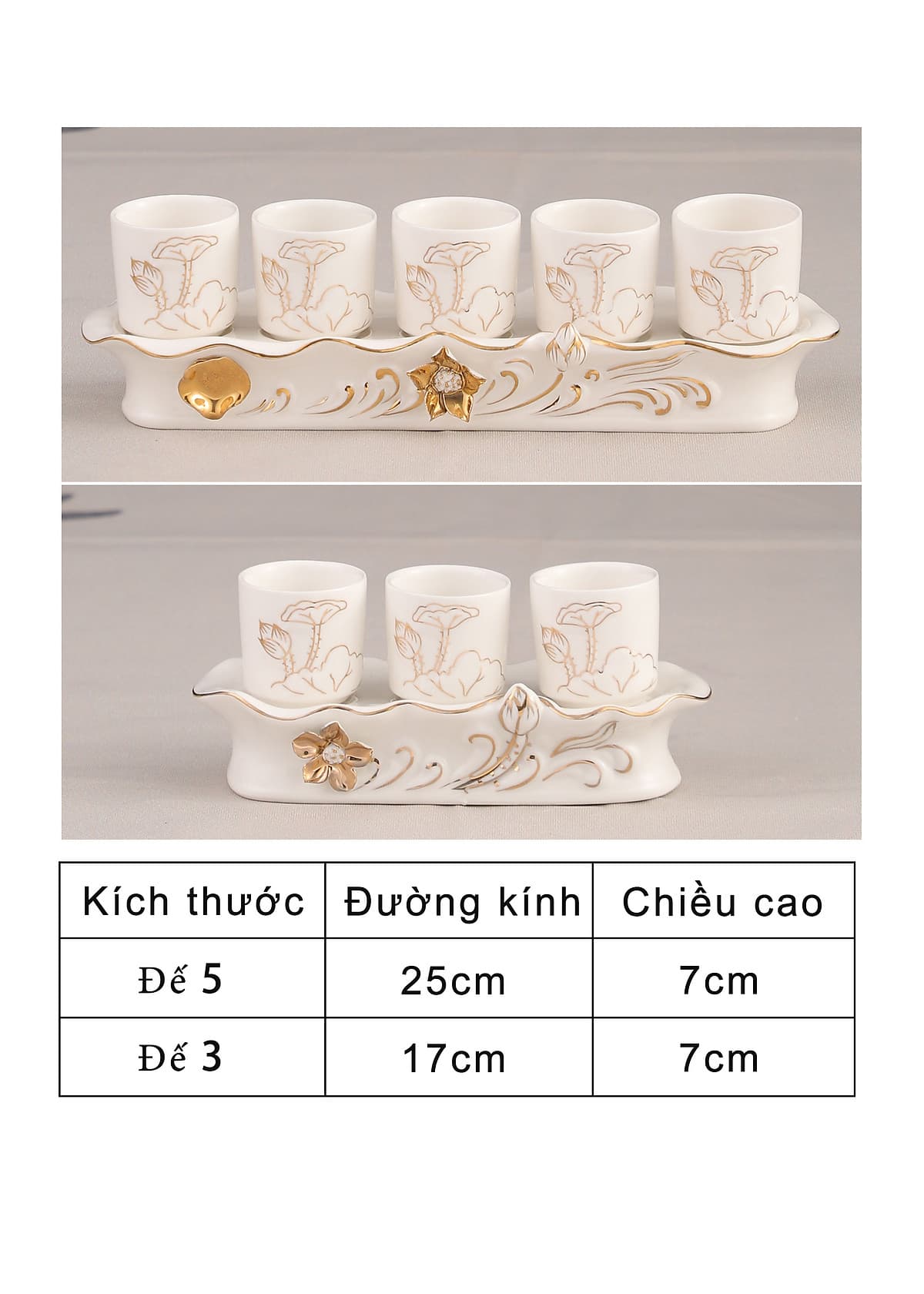 Đồ Thờ Cúng Bạch Ngọc Kim Sen