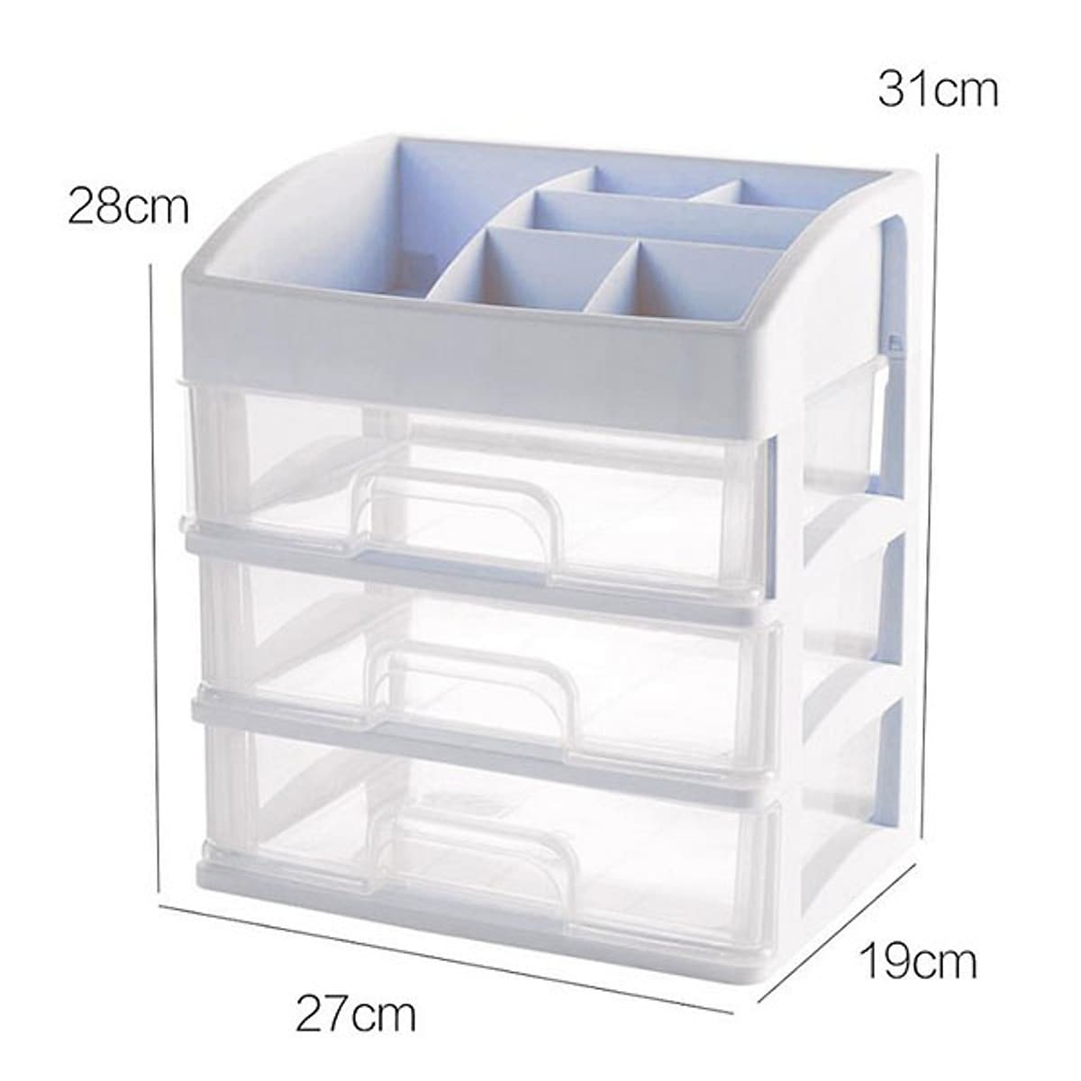 Kệ Đựng Mỹ Phẩm Đồ Trang Điểm Trang Sức 4 Tầng Ngăn Kéo Bền Đẹp