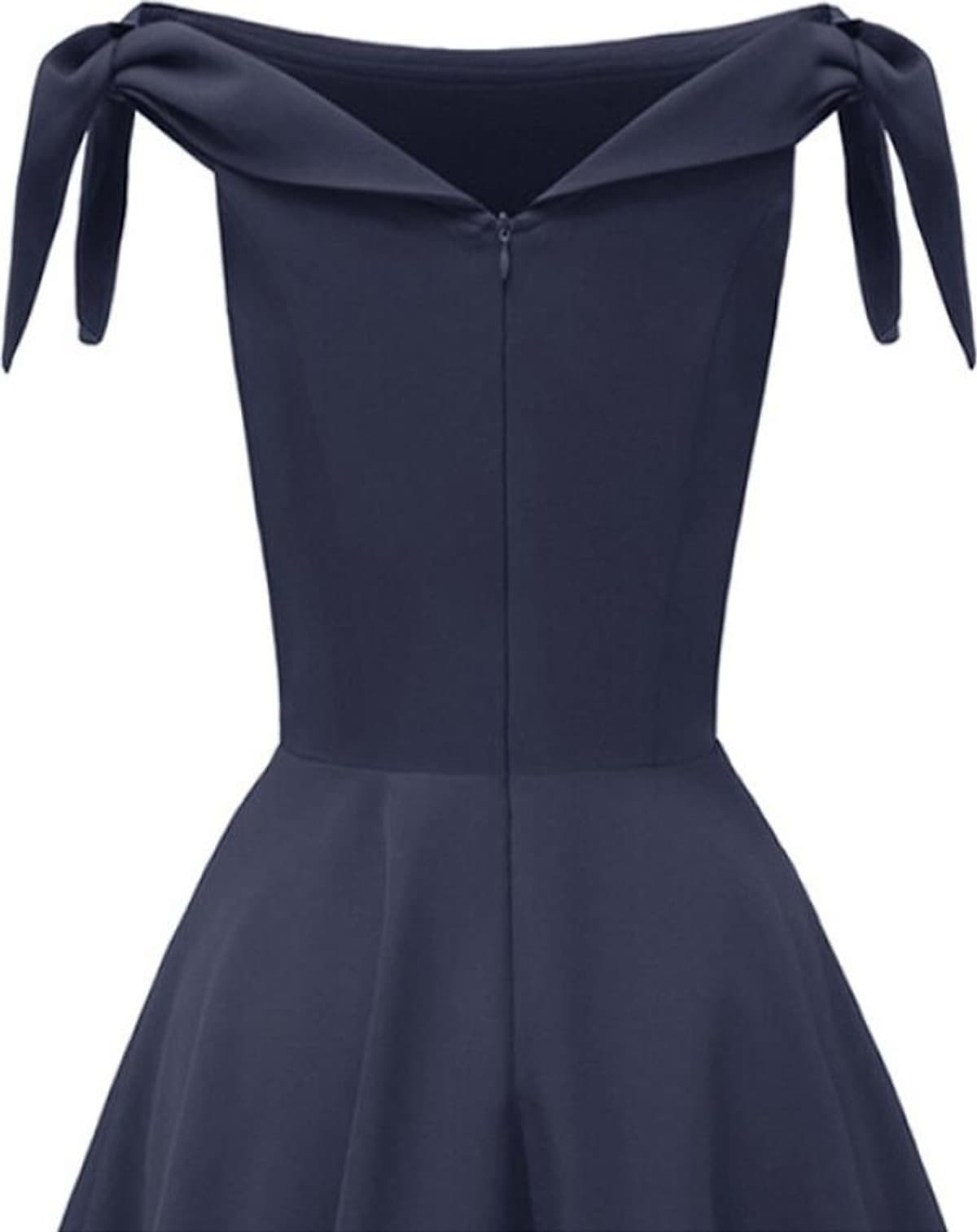 Lace up Off shoulder Party Dress Women Clothes Vintage Evening Short Sleeve Midi A-Line Solid Slash Neck Dress