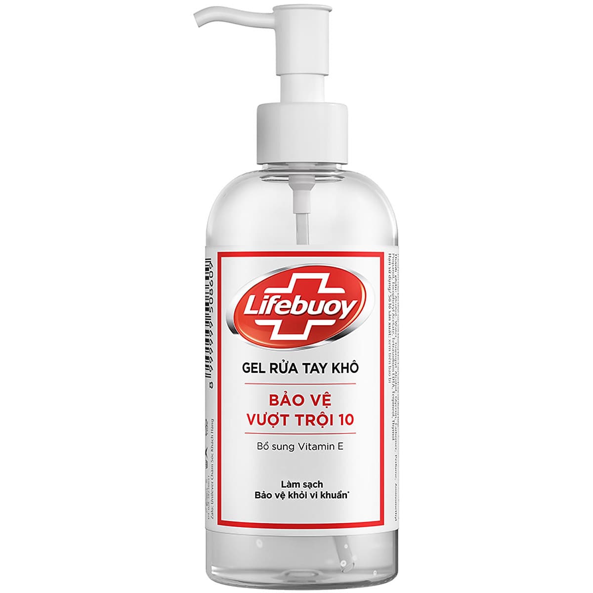 Combo 2 Chai Gel Rửa Tay Khô Sạch Siêu Nhanh Lifebuoy Bảo Vệ Vượt Trội 10 (Chai Vòi 235ml x 2)