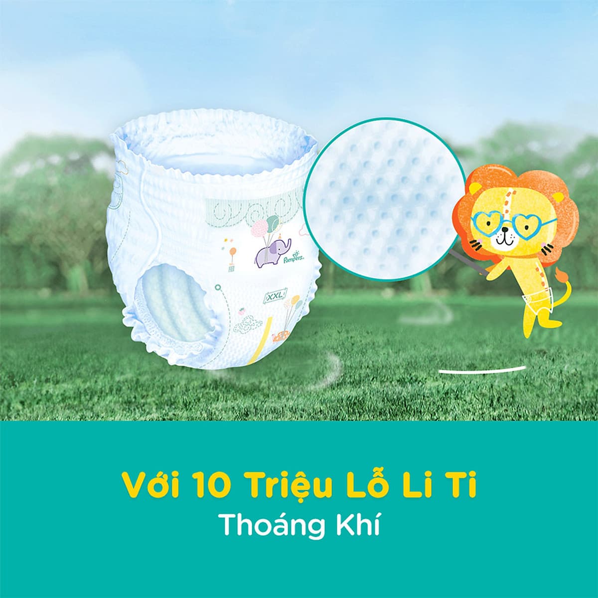 Combo 3 Tã Quần Pampers Điều Hoà Gói Lớn L60 Tặng 1 Túi Nước Giặt Ariel 1.4kg
