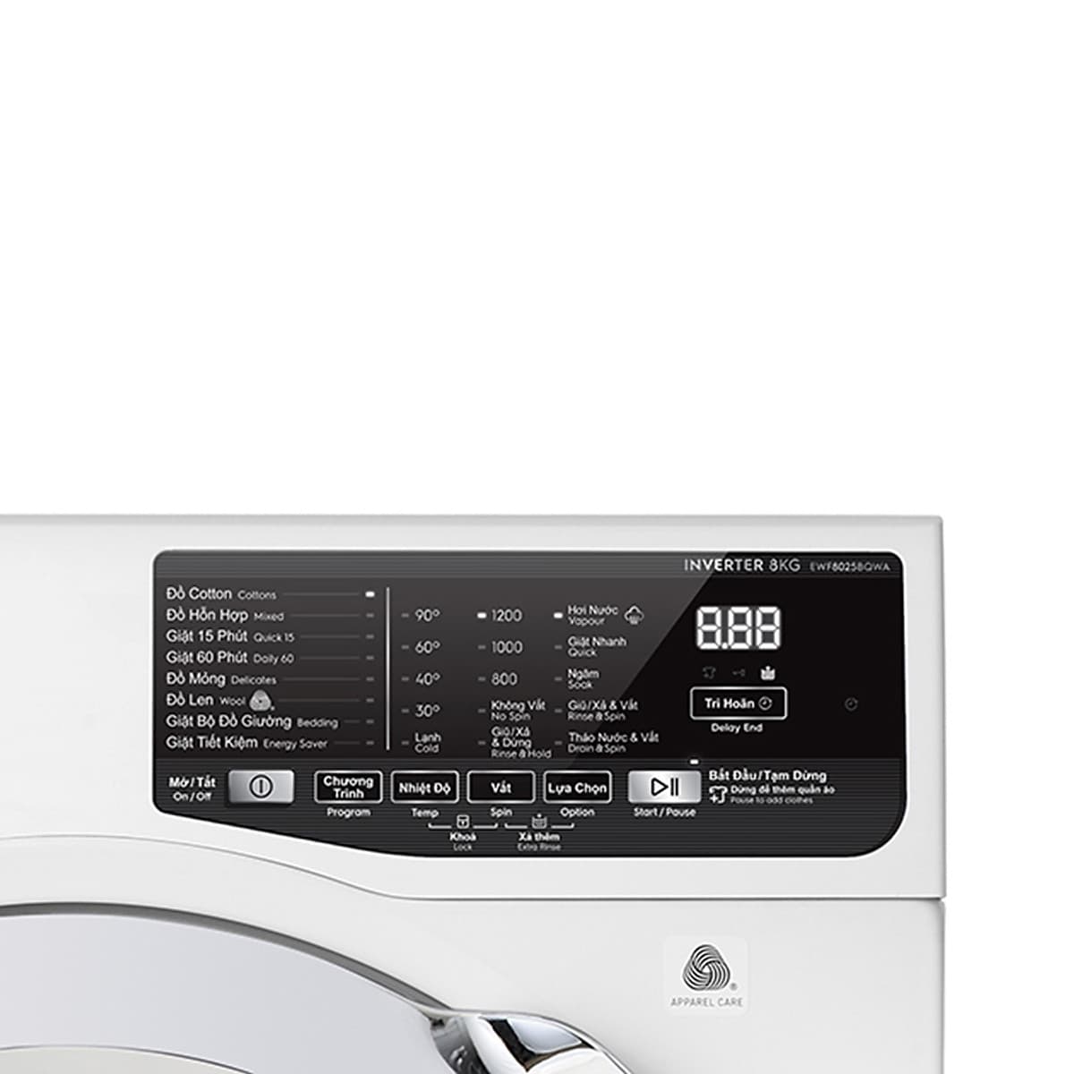 Máy Giặt Cửa Trước Inverter Electrolux EWF8025BQ (8kg) - Hàng Chính Hãng